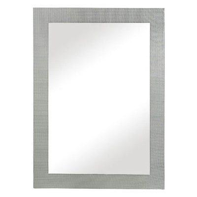 Majestic 26" x 36"  Rectangular Silver Tile Glass Accent Wall Mirror (Open Box)