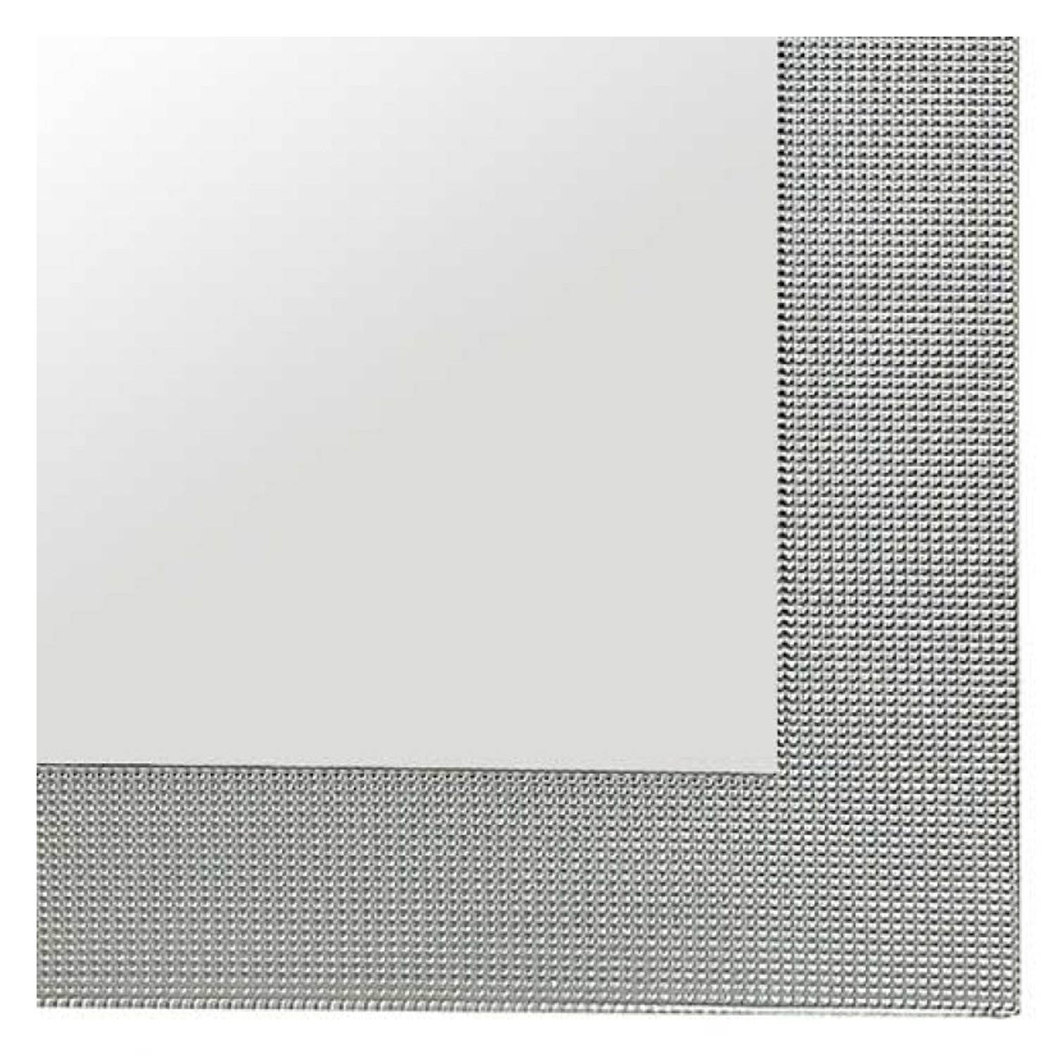 Majestic 26" x 36"  Rectangular Silver Tile Glass Accent Wall Mirror (Open Box)