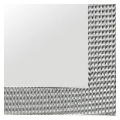 Majestic 26" x 36"  Rectangular Silver Tile Glass Accent Wall Mirror (Open Box)
