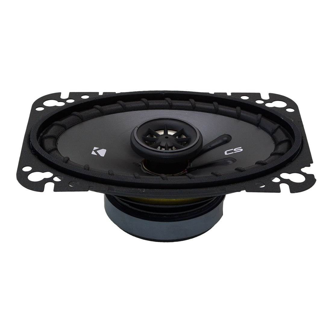 Kicker CSC46 600W 4" x 6" 2-Way Coaxial Car Audio Speakers (2 Pair) | 43CSC464