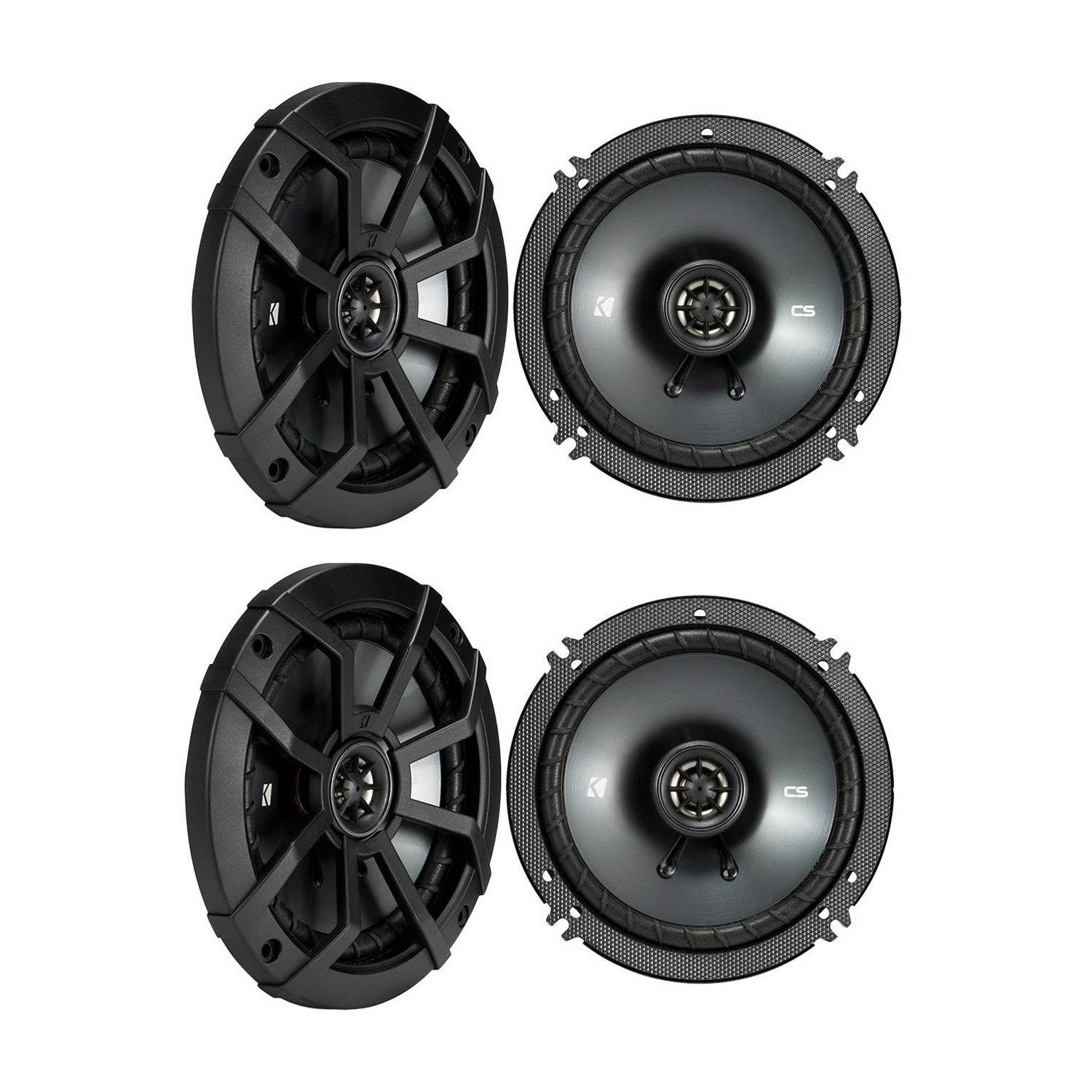 (4) KICKER 43CSC654 CSC65 6.5" 6-1/2" 1200w 4-Ohm Car Audio Coaxial Speakers