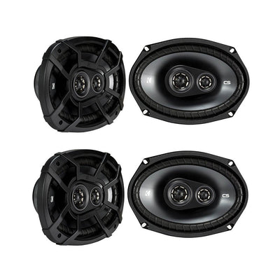 Kicker CSC693 6 x 9 Inch 450W 3 Way 4 Ohm Car Audio Speakers, 2 Pair | 43CSC6934