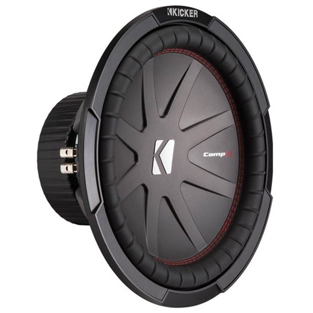 Kicker 43CWR122 CompR 12" 2000W 2 Ohm Dual Voice Coils Car Audio Subwoofer, Pair