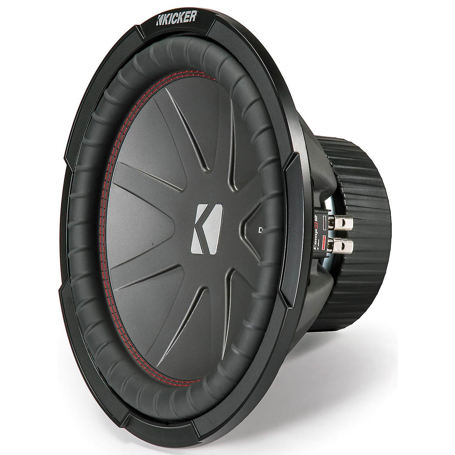 Kicker 43CWR122 CompR 12" 2000W 2 Ohm Dual Voice Coils Car Audio Subwoofer, Pair