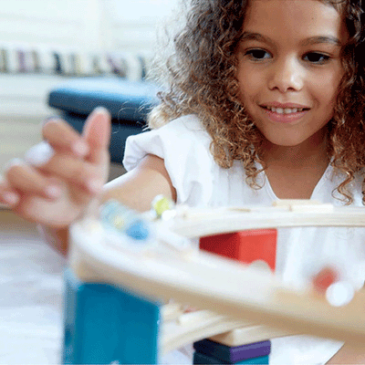 Hape Quadrilla Challenger Wooden Marble Run Race Maze Track Building Set (Used)