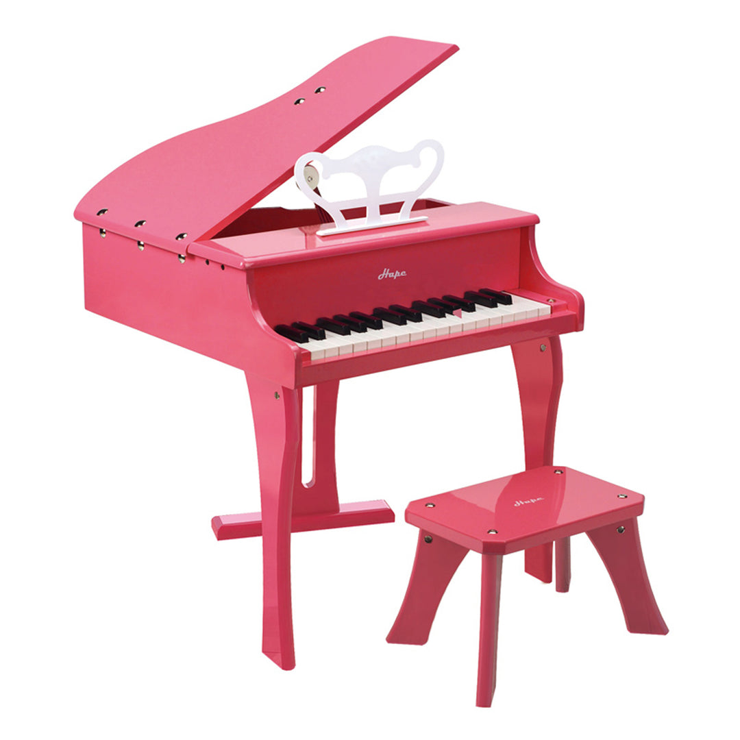 Hape Toys Early Melodies Children's Wooden Happy Grand Piano, Pink (Open Box)