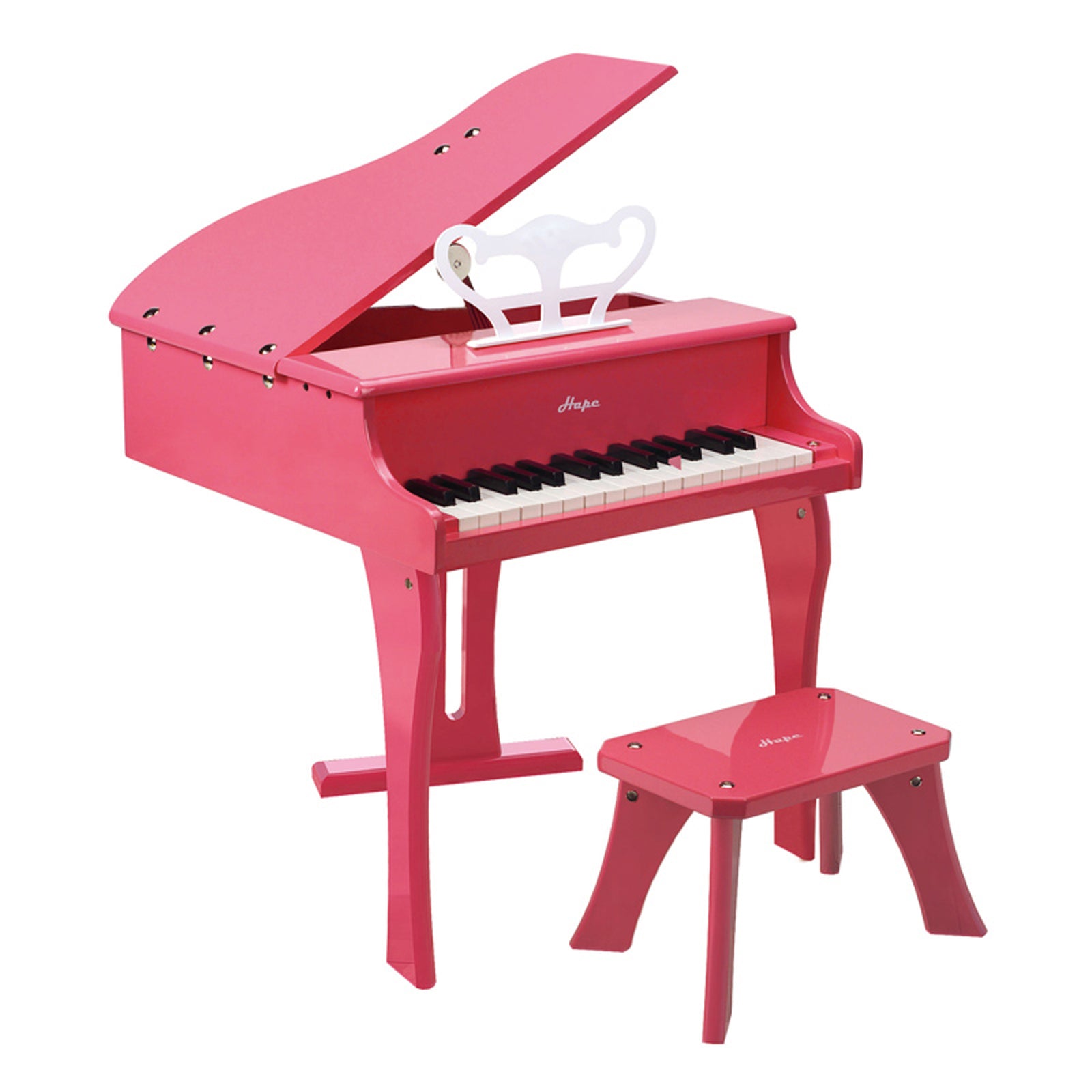 Hape Toys Early Melodies Children's Wooden Happy Grand Piano, Pink (Open Box) - VMInnovations