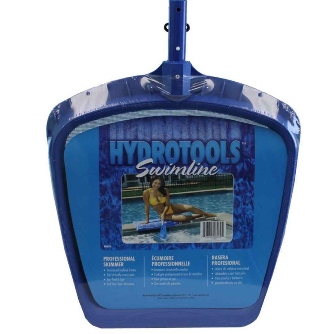 Swimline HydroTools Professional Leaf Skimmer Mesh Net for Swimming Pools, Blue