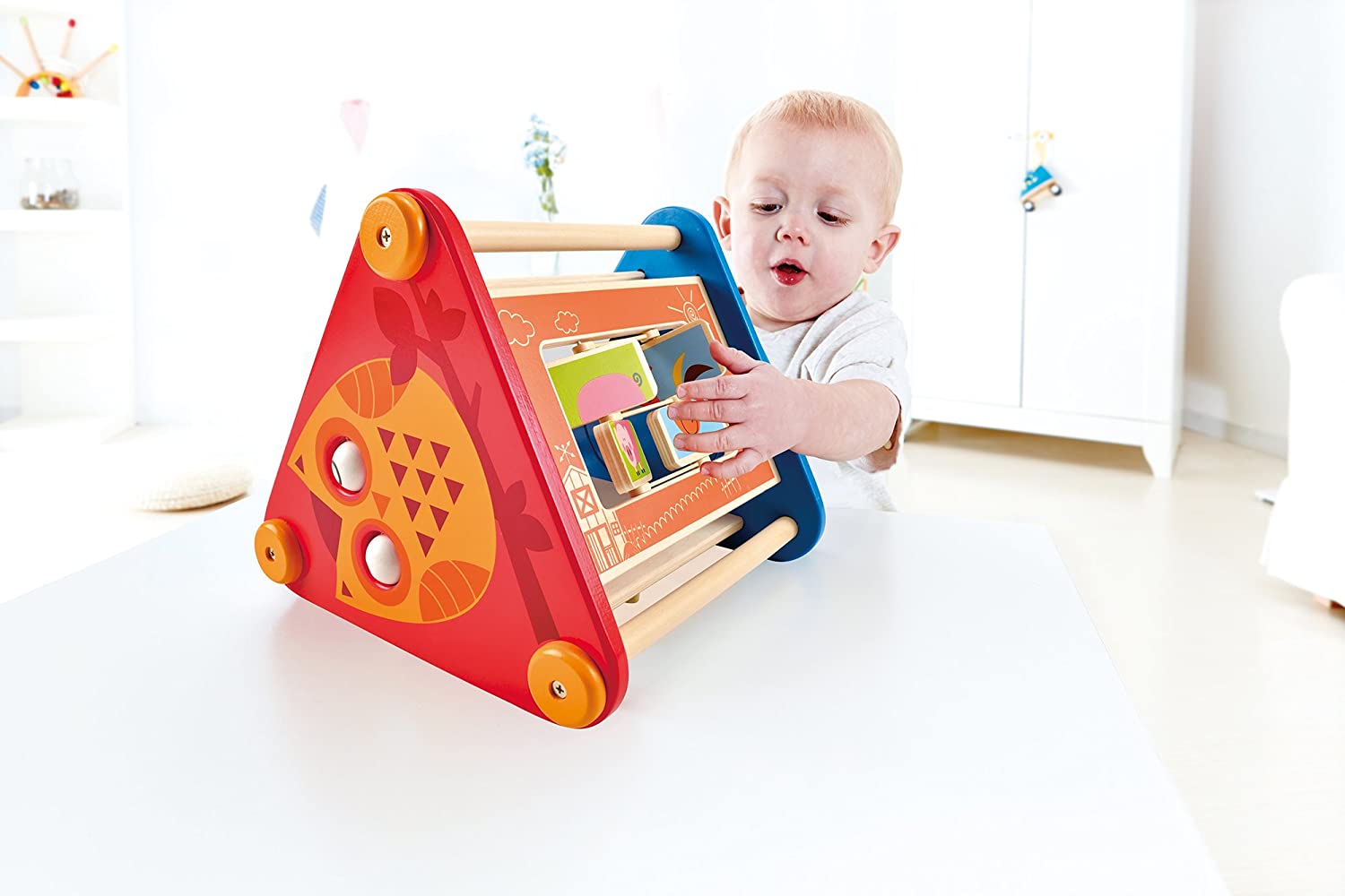 Hape Take Along Wooden Activity Skill Learning Building Box Toy (Open Box) - VMInnovations