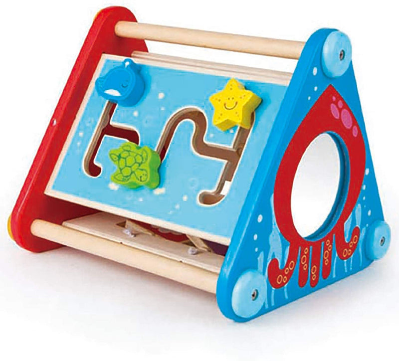 Hape Take Along Wooden Activity Skill Learning Building Box Toy (Open Box)