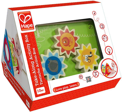 Hape Take Along Wooden Activity Skill Learning Building Box Toy (Open Box) - VMInnovations