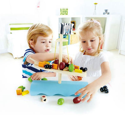 Hape Kids Bamboo Stormy Seas Balancing Ship Problem Solving Play Set (Open Box)