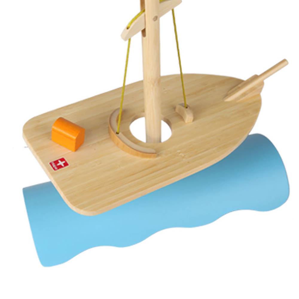 Hape Kids Bamboo Stormy Seas Balancing Ship Problem Solving Play Set (Open Box)