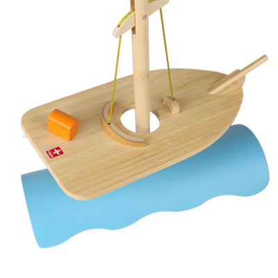 Hape Kids Bamboo Stormy Seas Balancing Ship Problem Solving Play Set (Open Box)