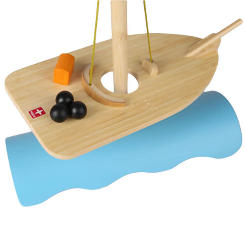 Hape Kids Bamboo Stormy Seas Balancing Ship Problem Solving Play Set (Open Box)