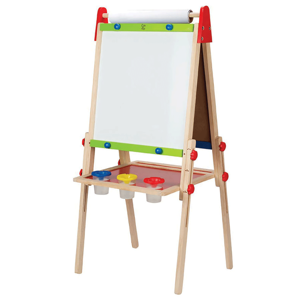 Hape Magnetic Kids Drawing Dry-Erase Chalk Art Board Artist Easel (Damaged)