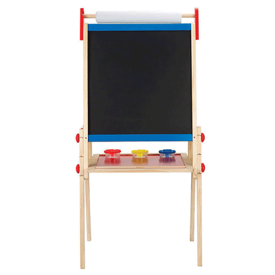 Hape Magnetic Kids Drawing Dry-Erase Chalk Art Board Artist Easel (Damaged)
