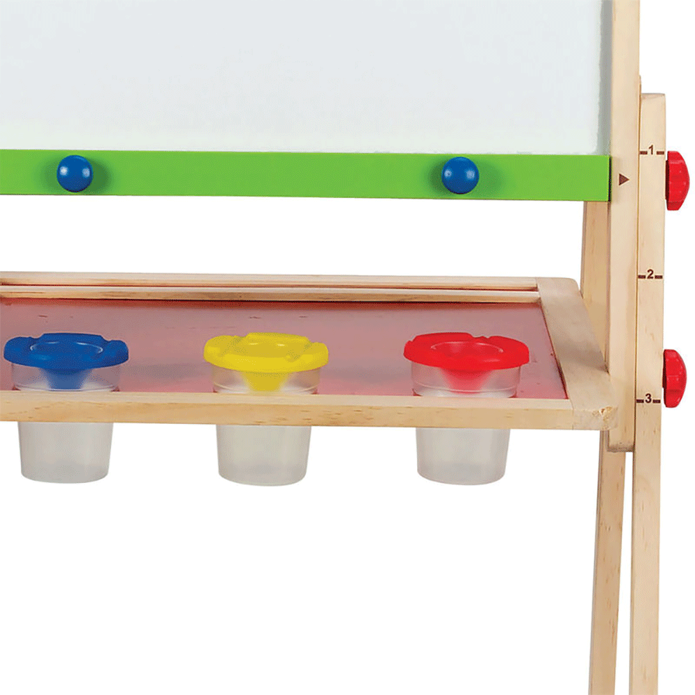 Hape Magnetic Kids Drawing Dry-Erase Chalk Art Board Artist Easel (Damaged)
