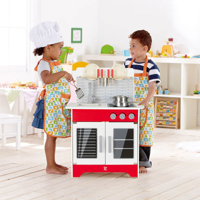 Hape Wooden City Cafe Kids Pretend Play Cooking Kitchen Playset (Open Box)