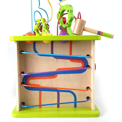 Hape Country Critters Wooden Children's Toddler Play Cube Activity Block Toy