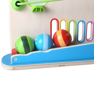 Hape Kids Wooden 2 Sided Roller Derby Mountain Racing Learning Game (Used)
