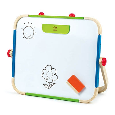 Hape Anywhere Tabletop Chalkboard & Magnetic Whiteboard Artist Easel (Open Box)