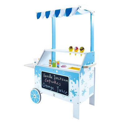 Hape Kids Wooden Ice Cream Stand Toy Play Set with Accessories (Open Box)