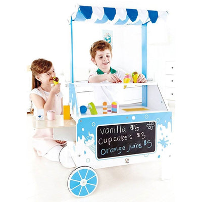 Hape Kids Wooden Ice Cream Stand Toy Play Set with Accessories (Open Box)