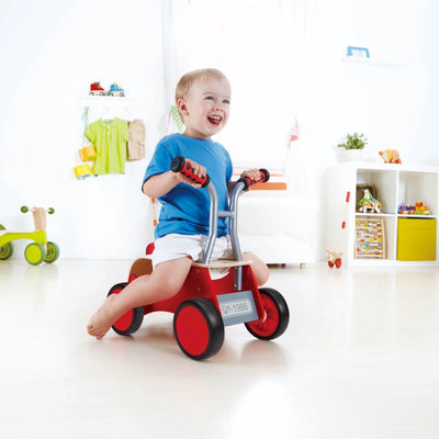 Hape Little Red Rider Toddler Wooden 4 Wheel Ride-on or Push Bike (Open Box)