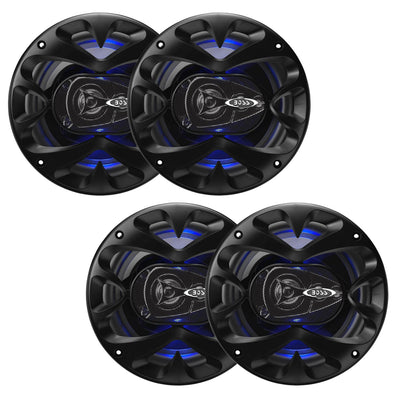 Boss BE654 Rage 6.5" 4 Way 300W Full Range Mobile Audio/Video Speakers (4 Pack)