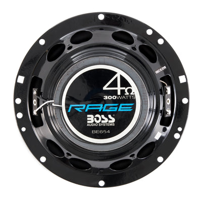 Boss BE654 Rage 6.5" 4 Way 300W Full Range Mobile Audio/Video Speakers (4 Pack)