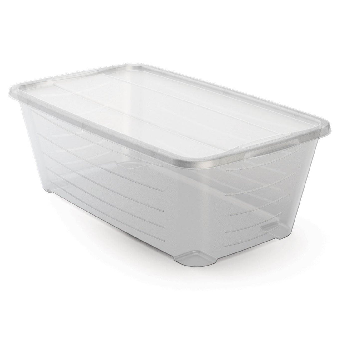 Life Story 6 Quart Rectangular Clear Plastic Protective Storage Shoe Box, 8 Pack