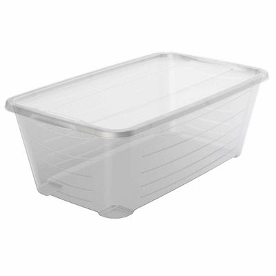 Life Story 6 Quart Rectangular Clear Plastic Protective Storage Shoe Box, 8 Pack - VMInnovations