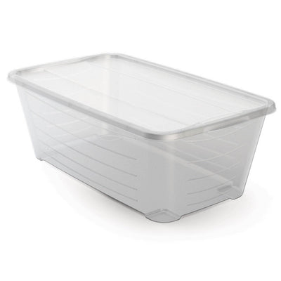 Life Story 6Q Rectangular Clear Plastic Protective Storage Shoe Box (16 Pack) - VMInnovations