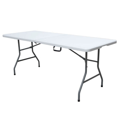Plastic Development Group 6' Folding Banquet Table & Folding Chairs (4 Pack)