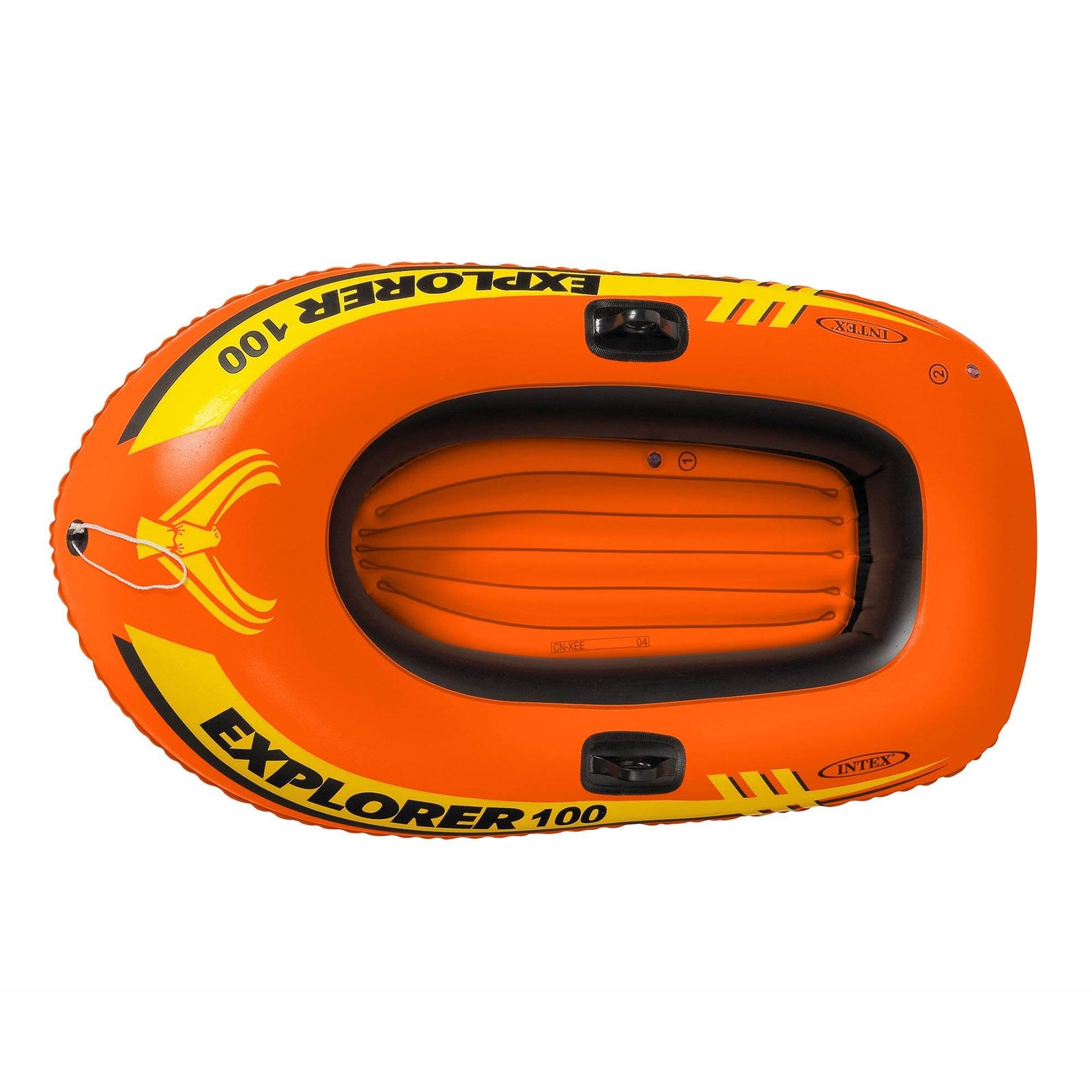 Intex Explorer 100 1 Person Youth Size Inflatable Raft Row Boat Orange (Used) - VMInnovations