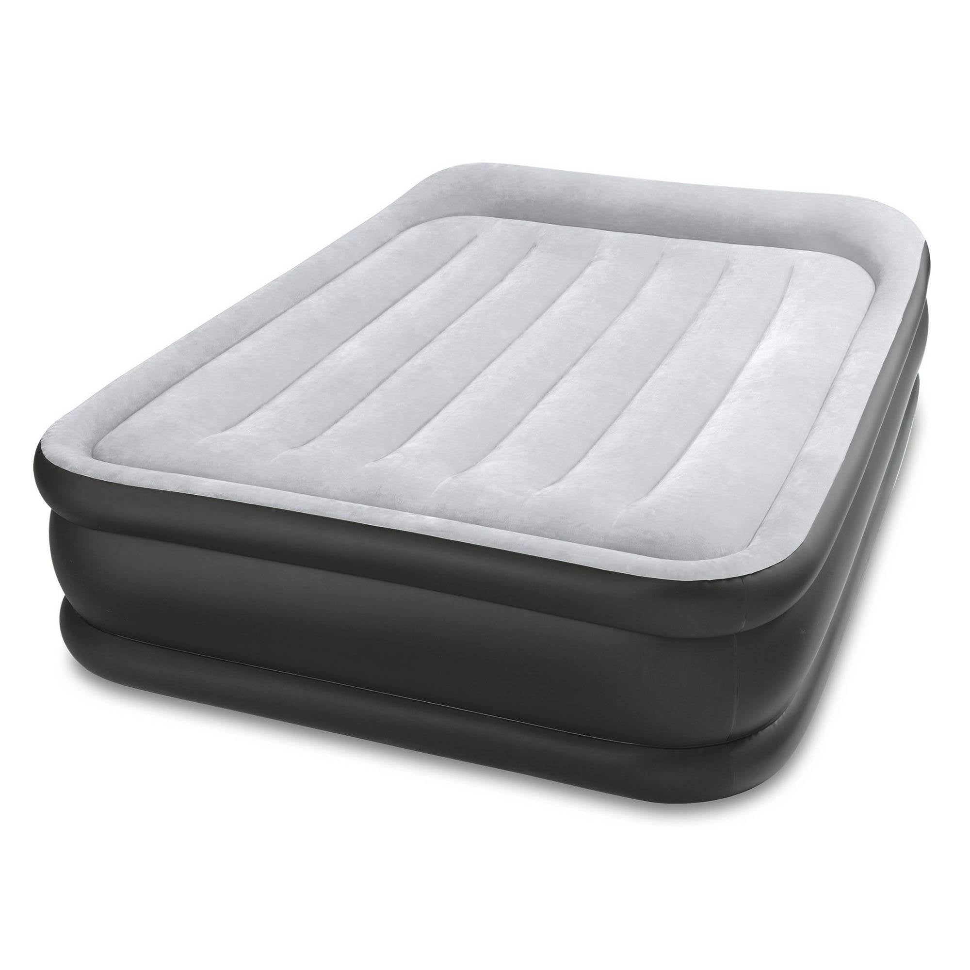 Intex Durabeam Deluxe Pillow Rest Inflatable Air Mattress, Full (Open Box)