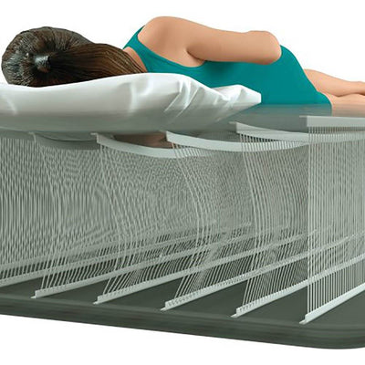 Intex Durabeam Pillow Rest Inflatable Air Mattress Air Bed w/ Pump, Full (Used)