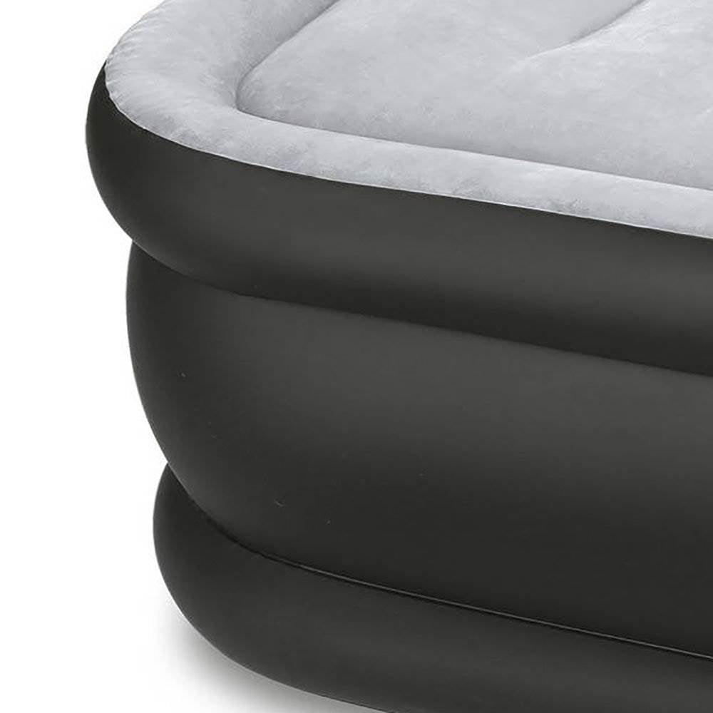 Intex Durabeam Pillow Rest Inflatable Air Mattress Air Bed w/ Pump, Full (Used)