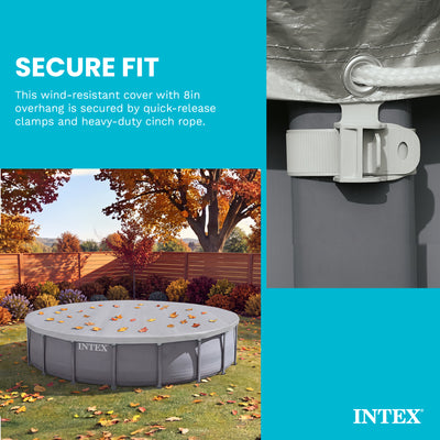 Intex Deluxe Pool Cover for 18-Foot Intex Ultra Frame Pool (Open Box) (2 Pack)