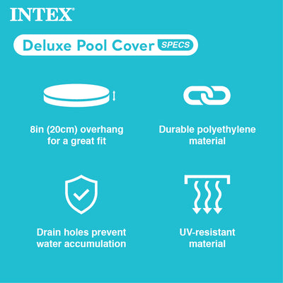 Intex UV Resistant Debris Cover for 18' Intex Ultra Frame Swimming Pools, Gray