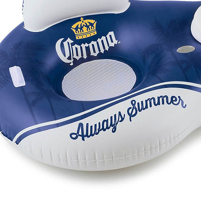 Summer Waves Corona Always Summer 2 Person Lounge with Lime Floating Cooler