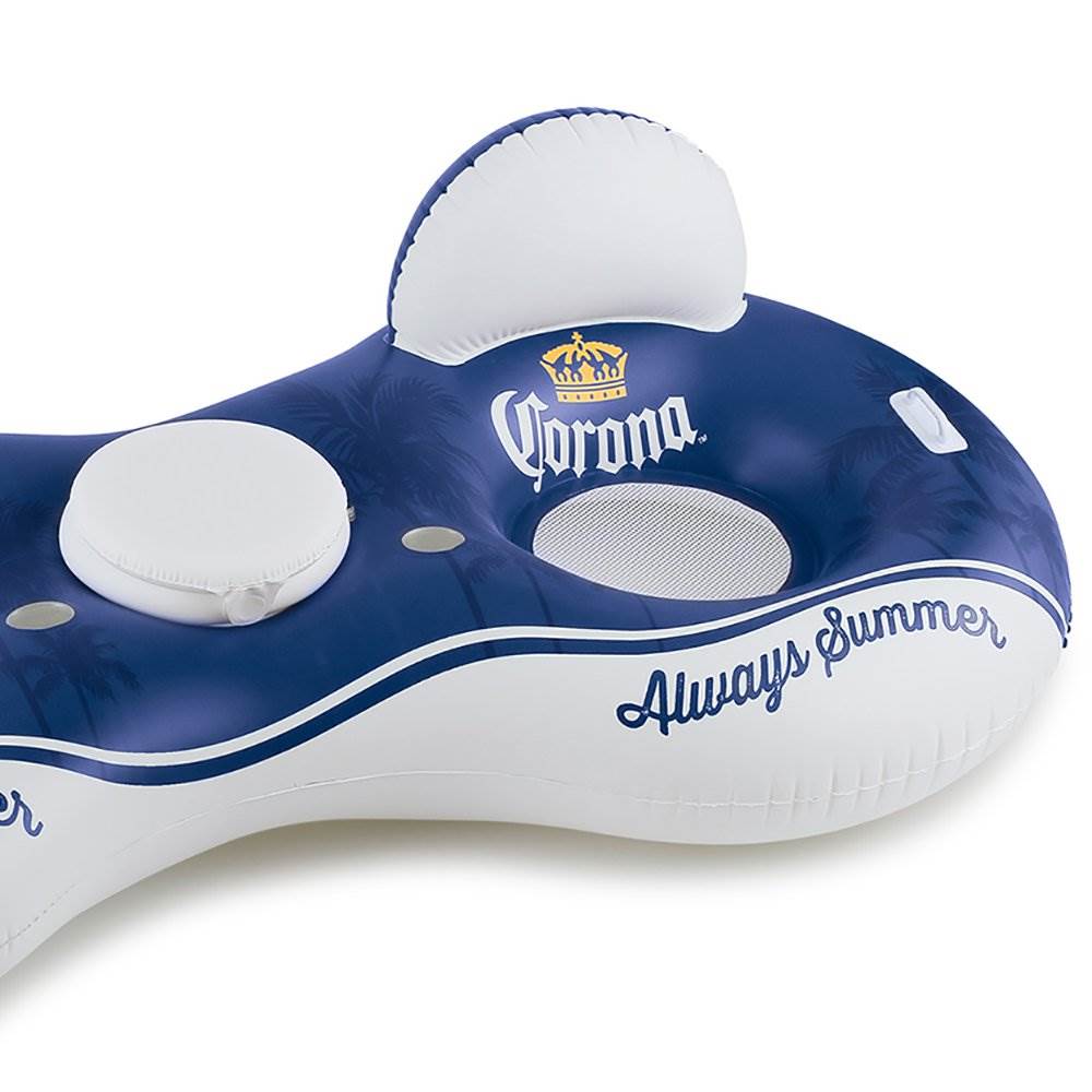 Summer Waves Corona Always Summer 2 Person Lounge with Lime Floating Cooler