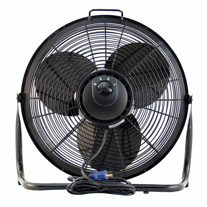 Air King 18" 1/6 HP 3 Speed Heavy Duty Portable Industrial Floor Fan (4 Pack)