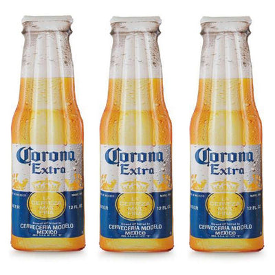 Summer Waves Corona Inflatable Beer Bottle Inflatable Pool Float Mat (3 Pack)