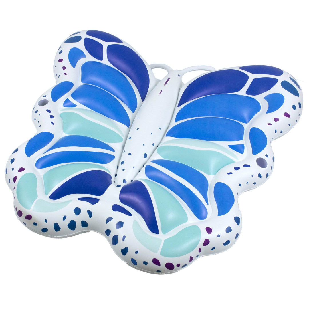 Swimline 90458 72-Inch Inflatable Giant Blue Butterfly Swimming Pool Float, Blue