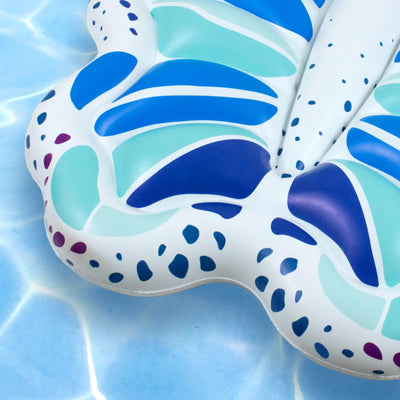 Swimline 90458 72-Inch Inflatable Giant Blue Butterfly Swimming Pool Float, Blue - VMInnovations