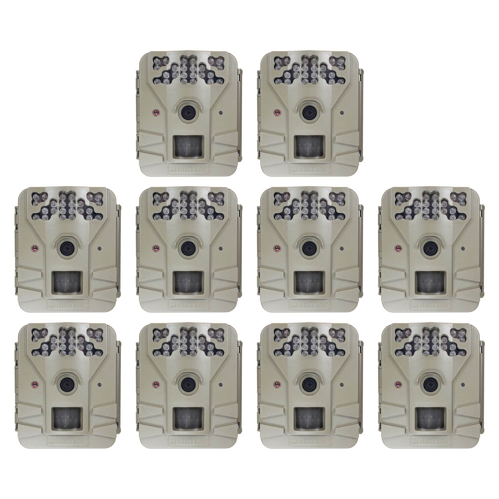 Moultrie Game Spy 2 Plus 9MP Low Glow IR Game Trail Camera, 10 Pack | MCG-13200