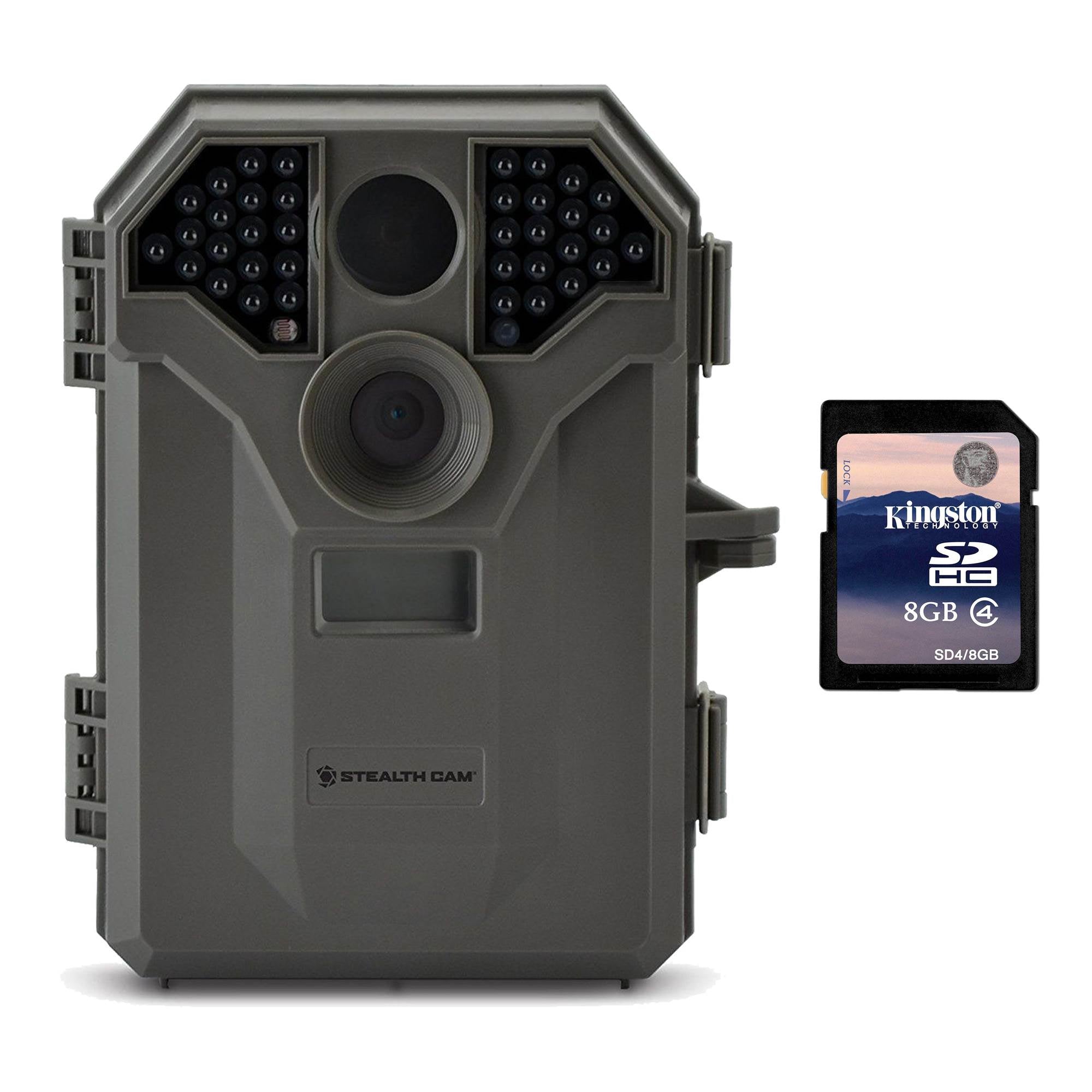 Stealth Cam 8MP No Glo Invisible Infrared Game Trail Camera w/ Video + SD Card