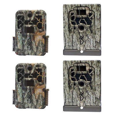 Browning Trail Cameras Recon Force FHD 20MP Game Camera + Security Box (2 pack)